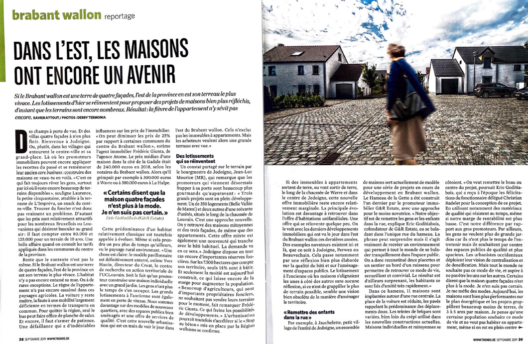 Article de presse : Dans l'est, les maisons ont encore un avenir